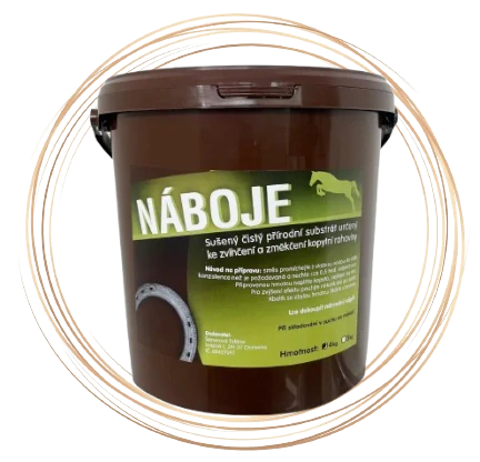 Náboje do kopyt jílové Epona - Arnolds 4kg