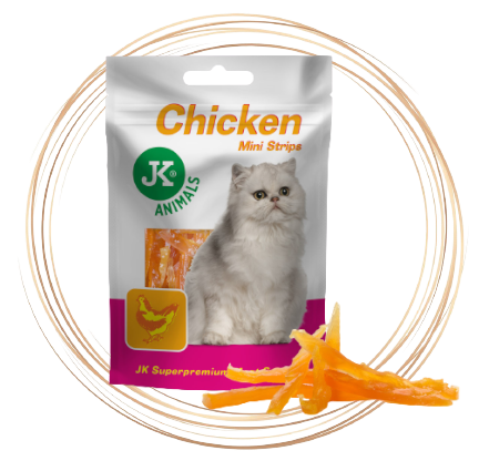 Meat Snack Cat Chicken Strips, masový pamlsek