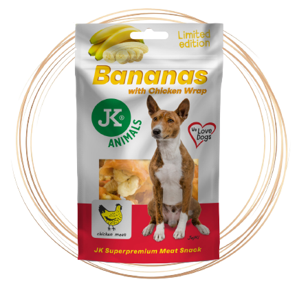 Kachní wrap s banánem, masový pamlsek, 80 g