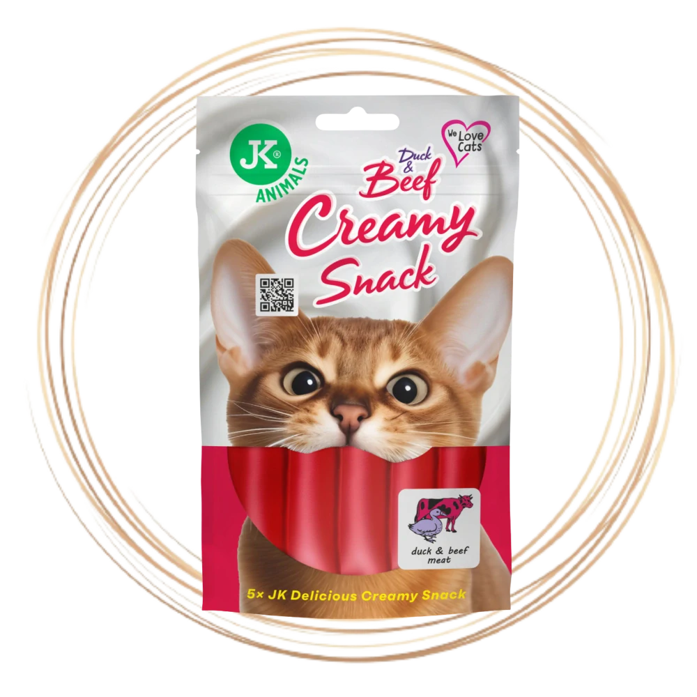 JK ANIMALS hovězí a kachní krémový pamlsek
