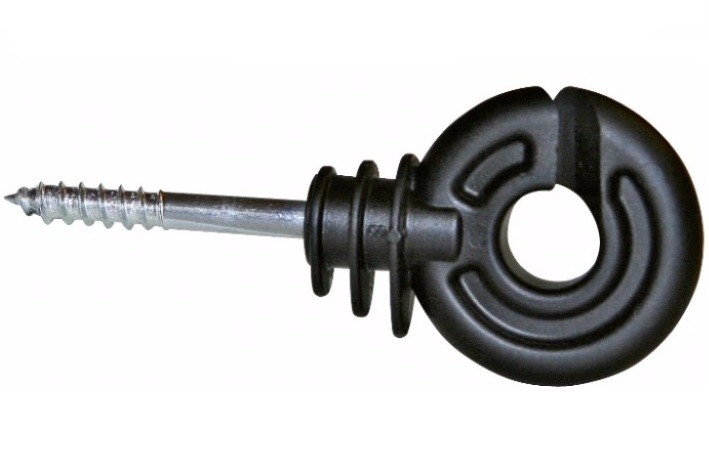 Izolátor ohradníku kroužkový velký s vrutem 5,3mm (25 ks)