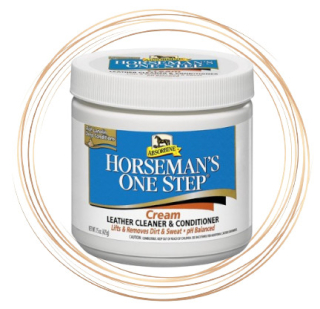 Čistící balzám na kožené výrobky Absorbine Horseman´s One Step cream, balení 425 g