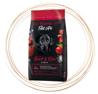 Fitmin For Life Beef & Rice krmivo pro psy