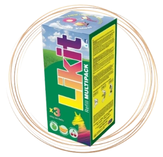 Liz pro koně LIKIT, náhradní náplň - mix, 3x650 g