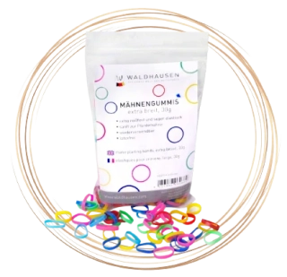 Gumičky na hřívu Waldhausen, barevné, 30 g