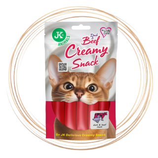 JK ANIMALS hovězí a kachní krémový pamlsek