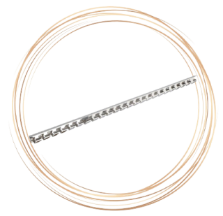 Nerezová lišta pro pásový závěs