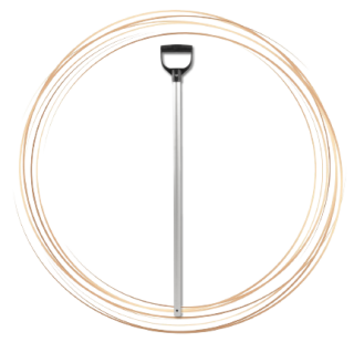 Kovová násada na mistovací vidle