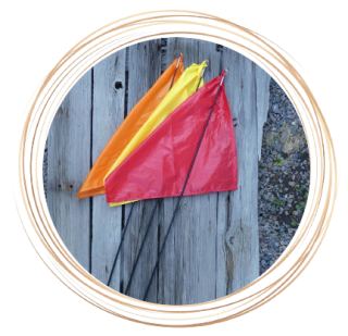 Bič-Praporek různé barvy