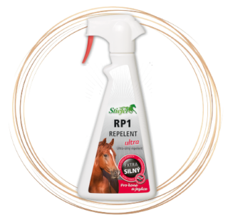 Repelent RP1 Ultra - Ultrasilný sprej pro koně a jezdce, láhev s rozprašovačem 500ml