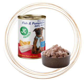 Premium Paté with Chunks - Ryba a dýně 400g