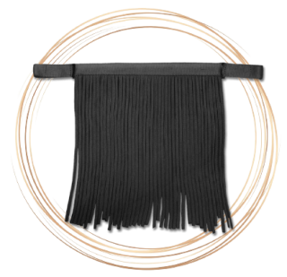 Třásně proti hmyzu - černé