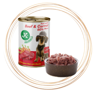 Premium Paté with Chunks - Hovězí a mrkev 400g